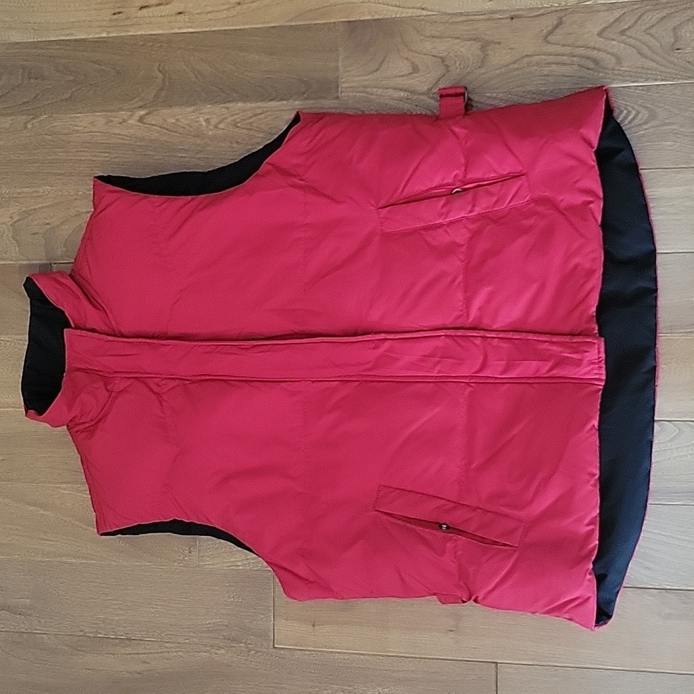 Men's Lauren Ralph Lauren Reversible Puffer Vest Down Filled Red‎ Black Medium